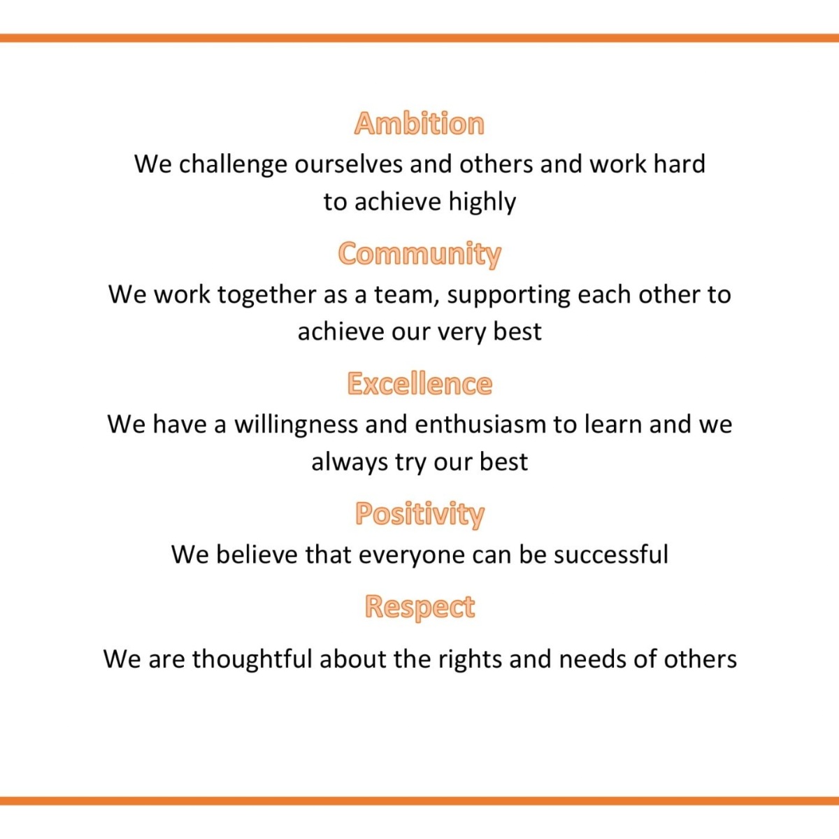 Barnby & North Cove Primary School - Our Core Values